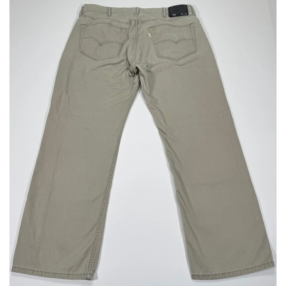 Levi's 559 Jeans Mens Tag 38x32 Fit 35x29 Tan Khaki Chino Relaxed Straight Pants